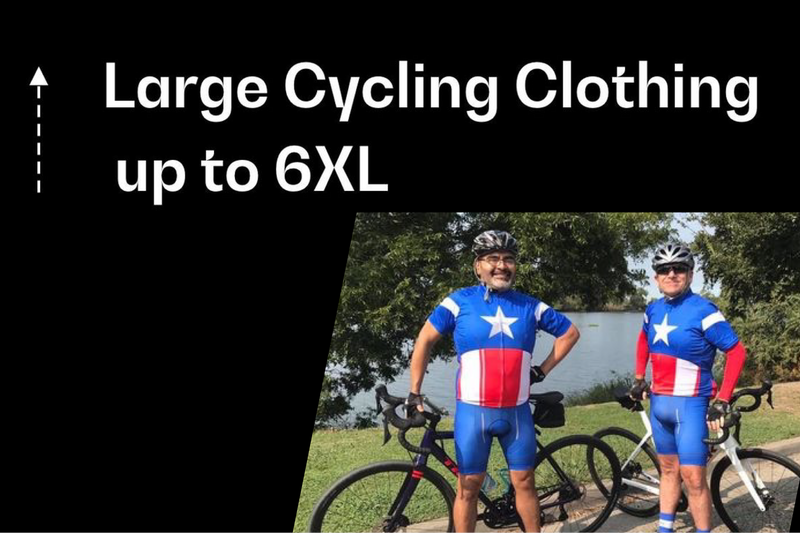 Large size Cycling Clothing now Available
