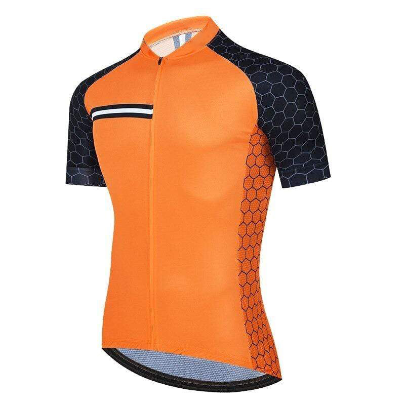 Maglietta Ciclismo Maglia Da Ciclismo Orange Pro Da Uomo In