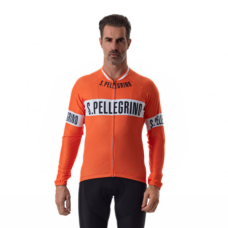 San Pellegrino Retro fietstrui met lange mouwen nu in de