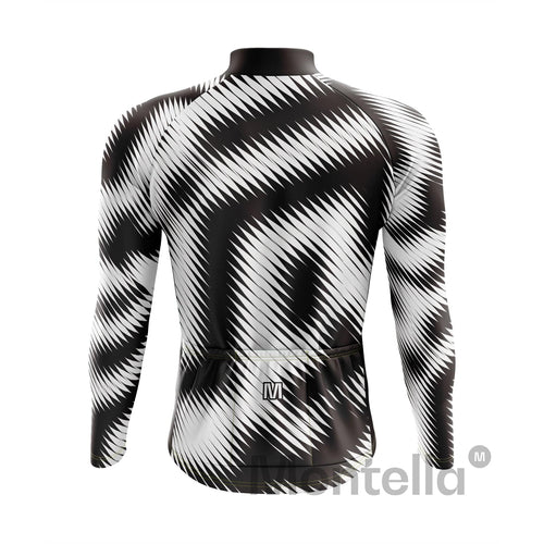 Men's Black Cadence Long Sleeve Cycling Jersey