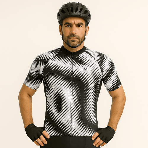 Men's Black Cadence Cycling Jersey or Bib Shorts