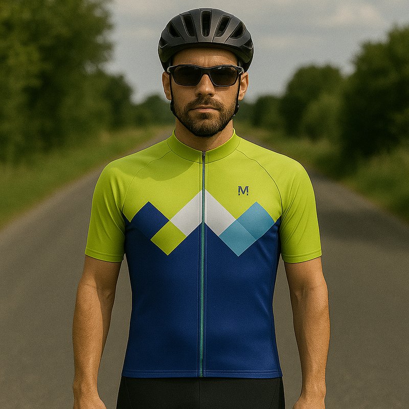 cycling gear eu shop erfahrungen Green Blue Spin Cycling Jersey