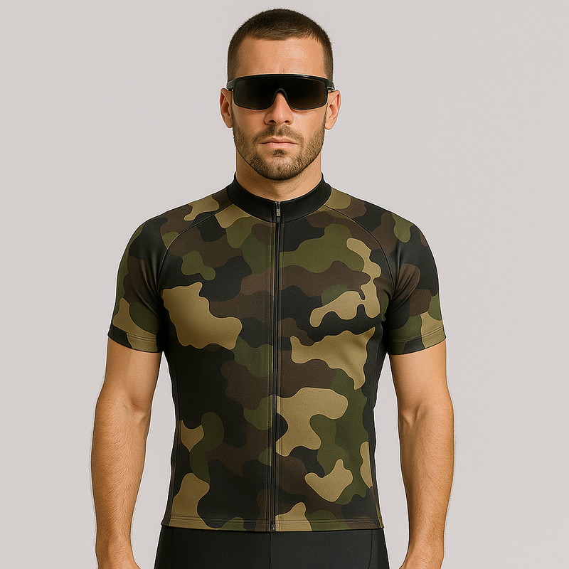 rennrad trikot camouflage Men's Army Camouflage Cycling Jersey