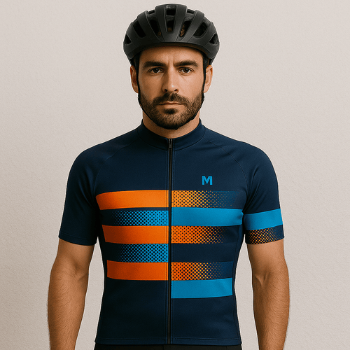 Men's Blue Shift Cycling Jersey or Bib Shorts