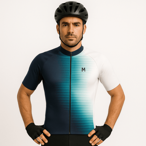 Men's Blue Side Cycling Jersey or Bib Shorts