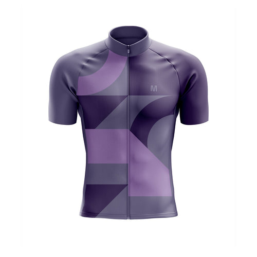 Men's Purple Pattern Cycling Jersey or Bib Shorts