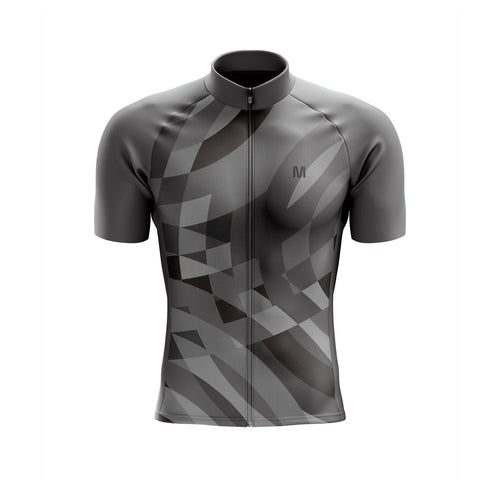Men's Grey Pattern Cycling Jersey or Bib Shorts