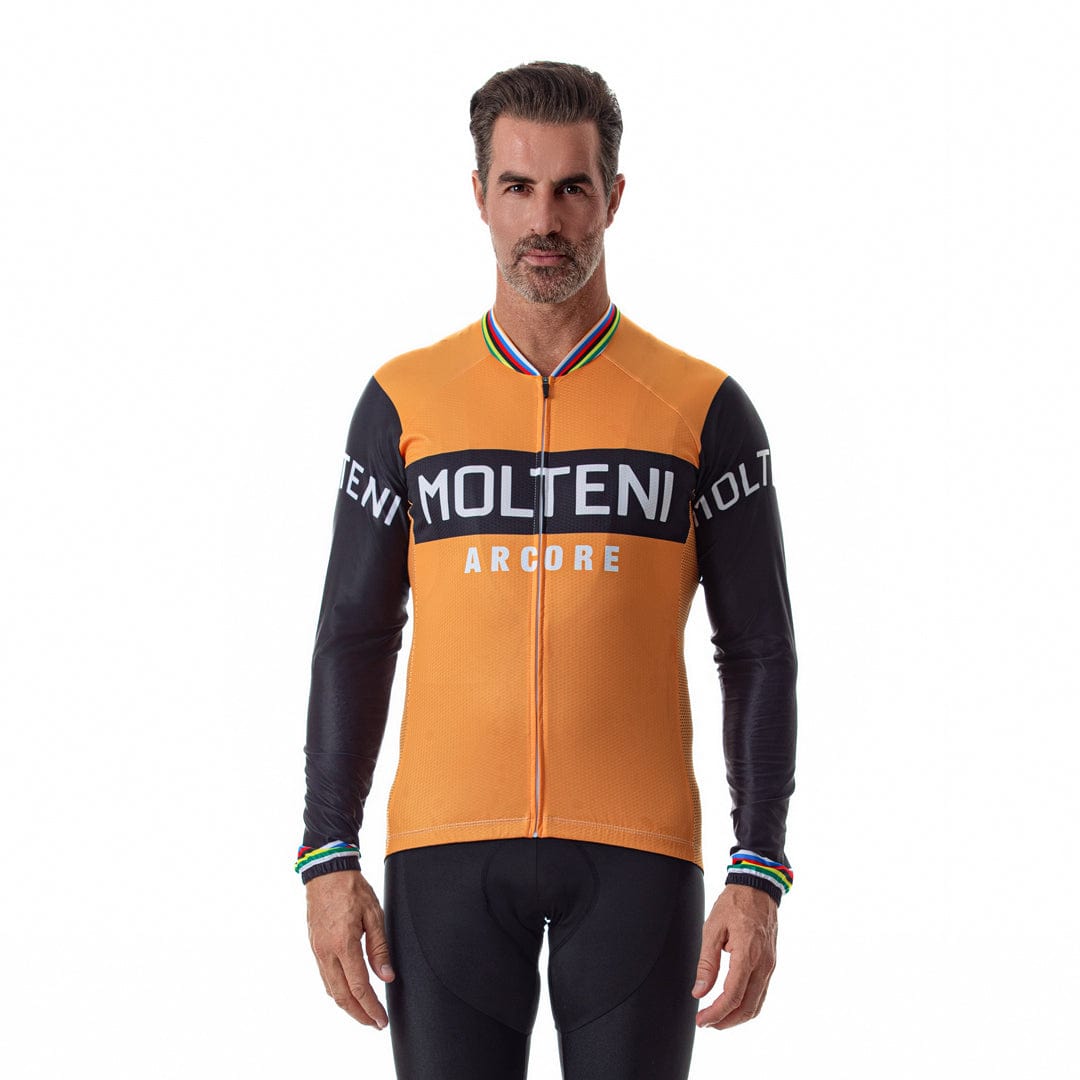 Maillot de cyclisme à manches longues Retro Molteni pour Maillot de cyclisme à manches longues Retro Molteni pour