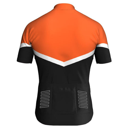 Men's Orange Cycling Jersey