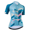 Women's Light Blue Cycling Jersey