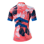 Women's Pink Floral Cycling Jersey