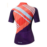 Women's Orange Pattern Cycling Jersey or Bibs