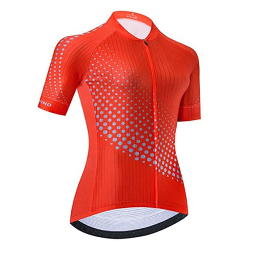 Oranje fietsjersey of shorts voor dames