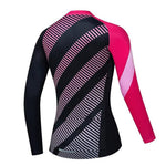 Women's Pink Black Long Sleeve Jersey