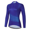 Women's Blue Long Sleeve Cycling Jersey or Pants