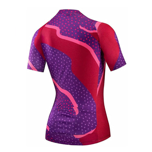 Maglia ciclistica dei punti viola femminili