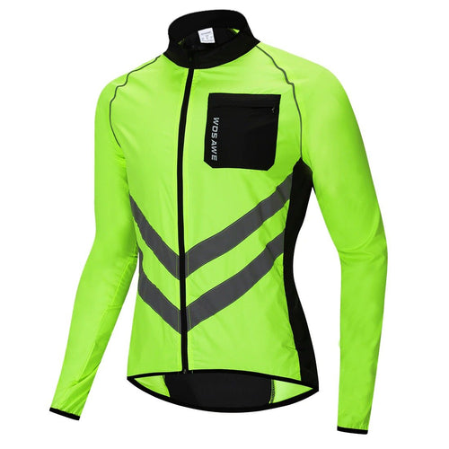 Hi Vis Cycling Windproof Waterproof Men's Jacket (Veste cycliste coupe-vent imperméable pour hommes)