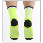 Montella Cycling Green Funny Beer Cycling Compression Socks