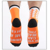 Montella Cycling Orange Funny Beer Cycling Compression Socks