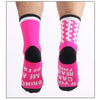 Montella Cycling Pink Funny Beer Cycling Compression Socks