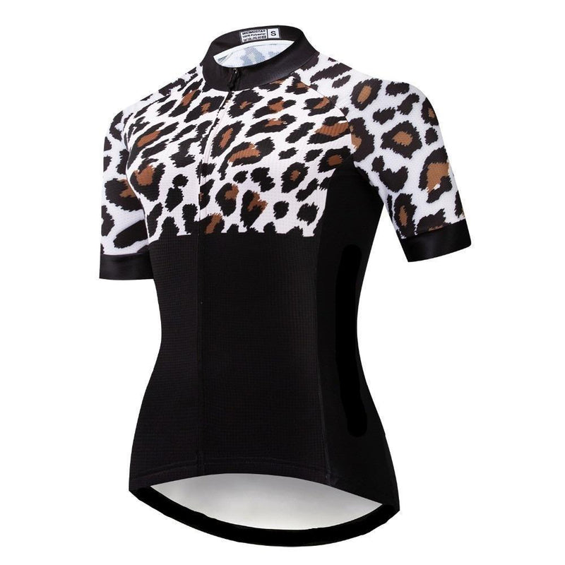 fahrradhelm damen leo Leopard Women's Cycling Jersey jetzt im Angebot – Montella EU