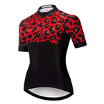 Montella Cycling S / Red Leopard Women's Cycling Jersey