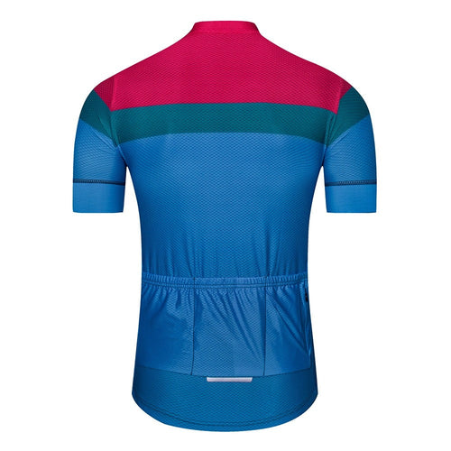 Blue Pink Color Intense Cycling Jersey