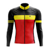 Men's Red Black Long Sleeve Cycling Jersey