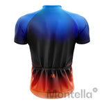 Montella Cycling Men's Blue Flame Cycling Jersey
