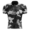 top-cycling-wear Men's Grey Camouflage Cycling Jersey
