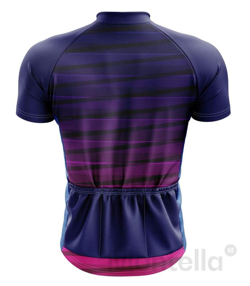Montella Cycling Jersey Men's Purple Short Sleeve Cycling Jersey
