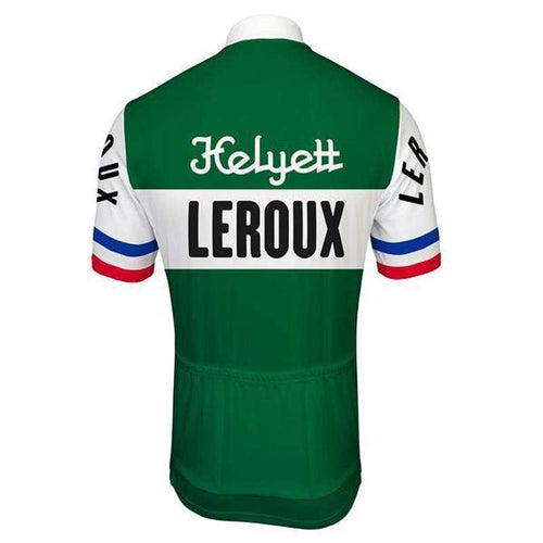 Montella Cycling cycling jersey Men's Retro Helyett Leroux Retro Cycling Jersey