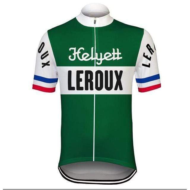 Montella Cycling cycling jersey XXS Men's Retro Helyett Leroux Retro Cycling Jersey