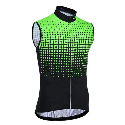 top-cycling-wear Men's Sleeveless Hi Vis Cycling Jersey