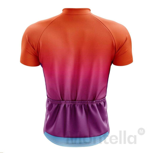 Montella Cycling Jersey Men's Stylish Orange Cycling Jersey