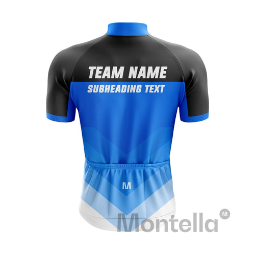 Montella Cycling Custom Blue Team Cycling Jersey and Bibs