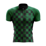 Montella Cycling Cycling Kit Jersey Only / XS Men's Green Squares Cycling Jersey or Bibs
