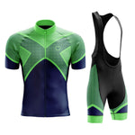 Montella Cycling Cycling Kit Men's Blue Green Cycling Jersey or Bibs