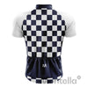 Montella Cycling Cycling Kit Men's White Blue Squares Cycling Jersey or Bibs