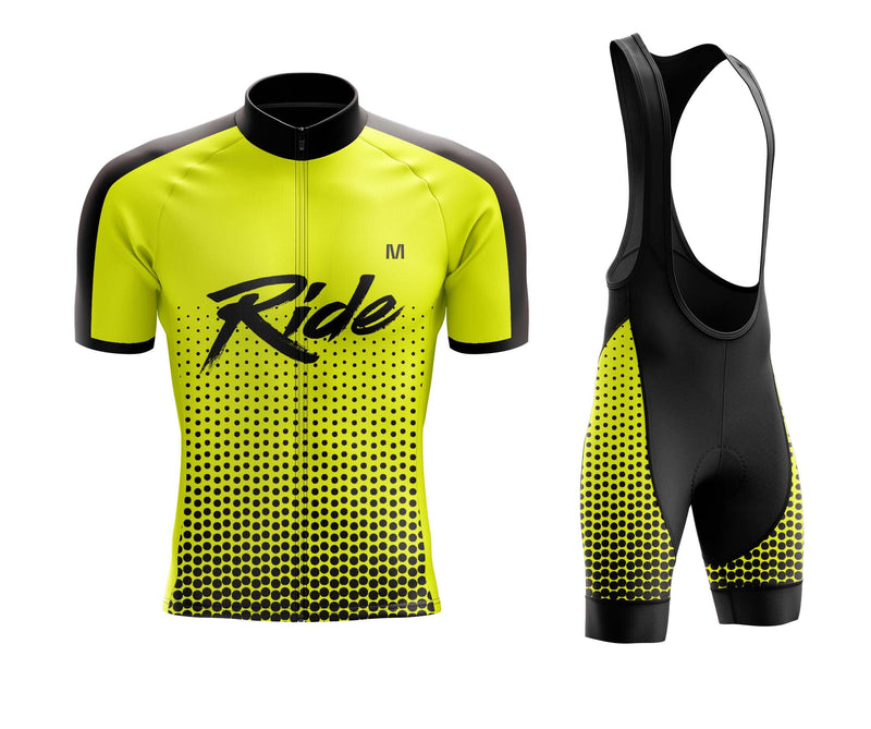 Montella Cycling Cycling Kit Men's Yellow Ride Cycling Jersey or Bib Shorts