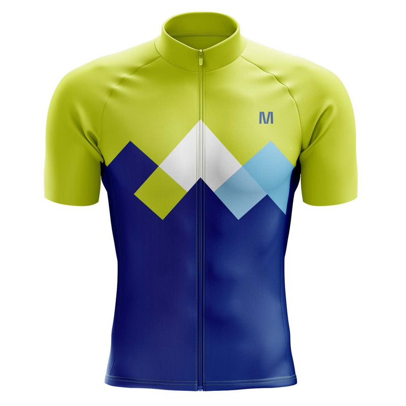 Montella Cycling Green Blue Spin Cycling Jersey