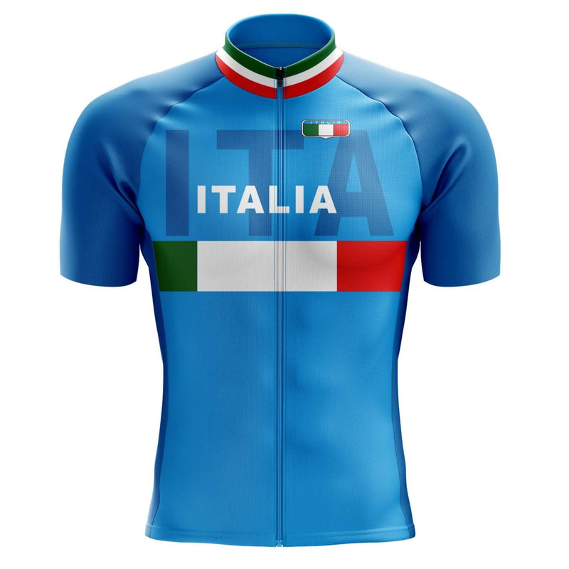 Maglia Azzurra - Magliette Da Ciclismo Da Uomo / Abbigliamento Da Ciclismo Da Uo Maglia Azzurra - Magliette Da Ciclismo Da Uomo / Abbigliamento Da Ciclismo Da Uo