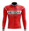 Montella Cycling Long Sleeve Amsterdam Red Long Sleeve Cycling Jersey