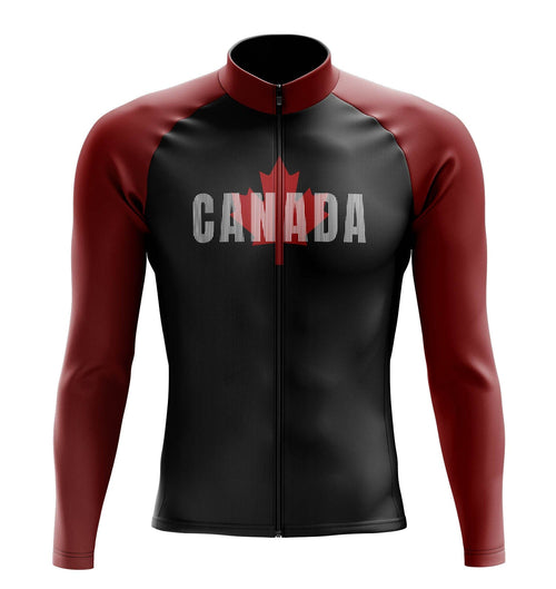 Montella Cycling Men's Canada Long Sleeve Cycling Jersey