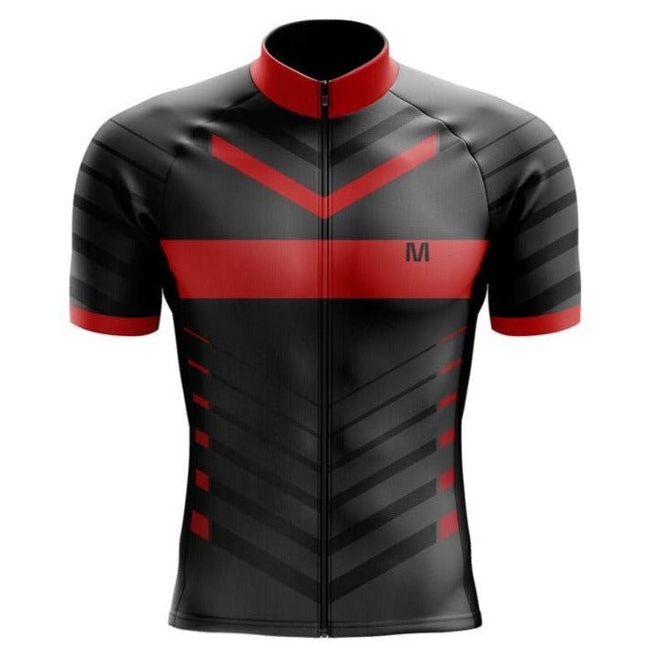 Montella Cycling Men's Red Black Cycling Jersey