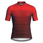 Montella Cycling Men SS Jersey Men's Red Lines Cycling Jersey