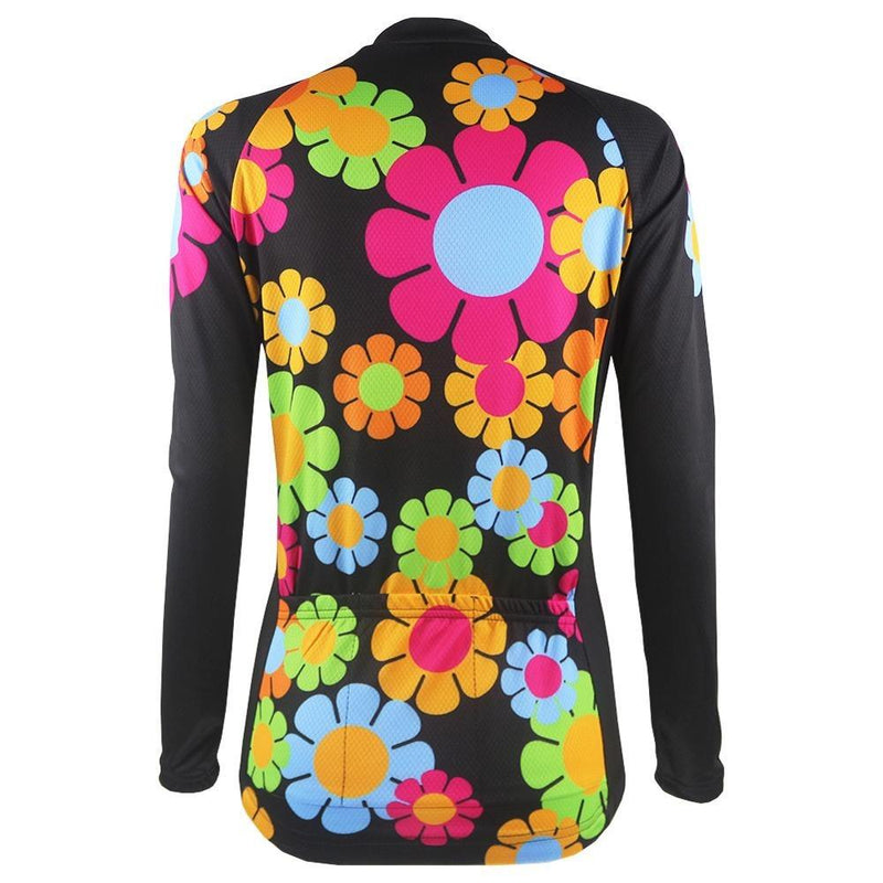 Montella Cycling Women's Flowers Thermal Cycling Jersey
