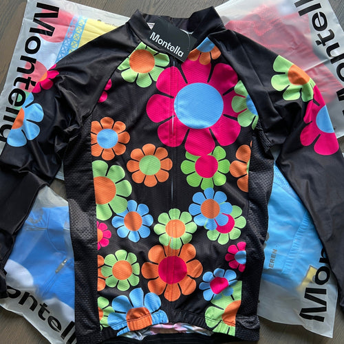 Montella Cycling Women's Flowers Thermal Cycling Jersey