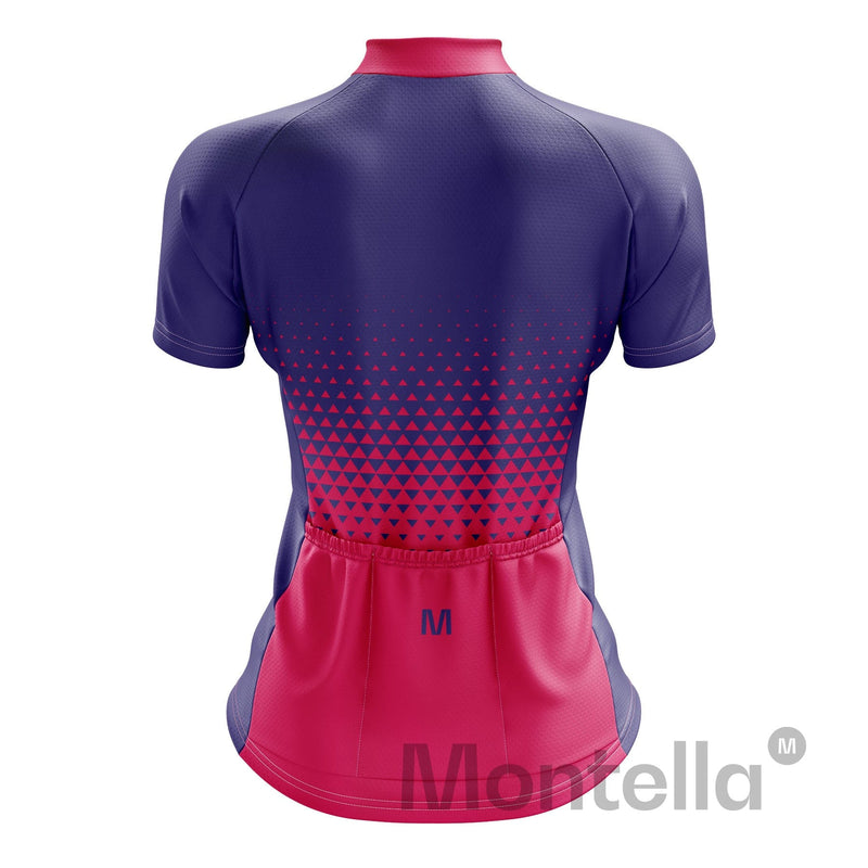 Montella Cycling Women's Pink Gradient Cycling Jersey