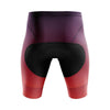 Montella Cycling Red Gradient Men's Gel Padded Cycling Shorts